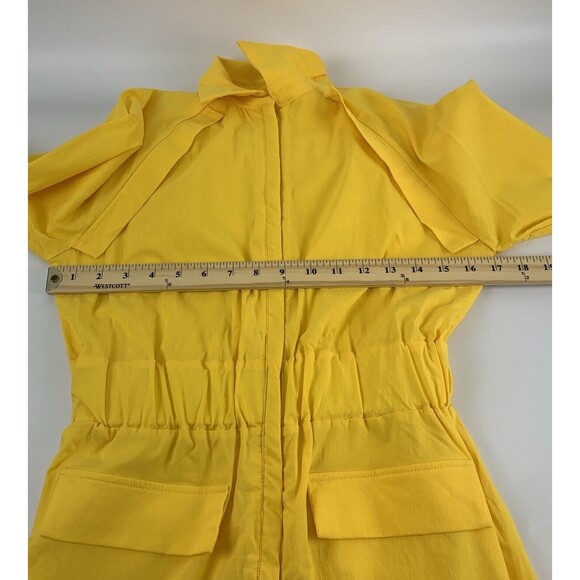 April O’Neil TMNT Costume Yellow Jumpsuit Zip Long Sleeve Stretch Womens Small - Picture 9 of 11